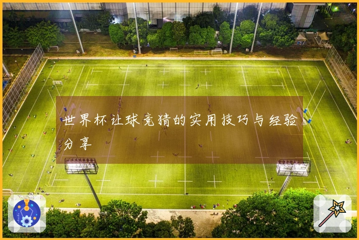 世界杯让球竞猜的实用技巧与经验分享
